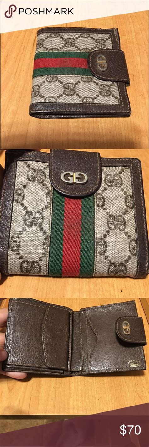 gucci wallet short|vintage Gucci wallet.